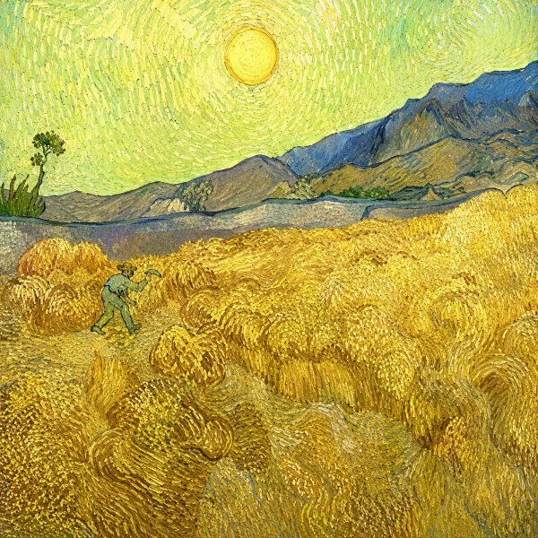 De oogst, Vincent van Gogh 1889